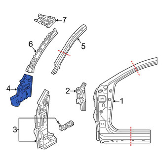 Toyota OE - Right Outer Body A-Pillar