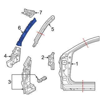 Toyota OE - Left Upper Inner Body A-Pillar