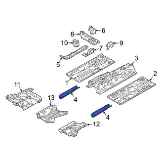 Toyota OE - Front Lower Floor Pan Reinforcement
