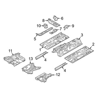 Toyota OE - Pillars, Rocker & Floor - Floor & Rails