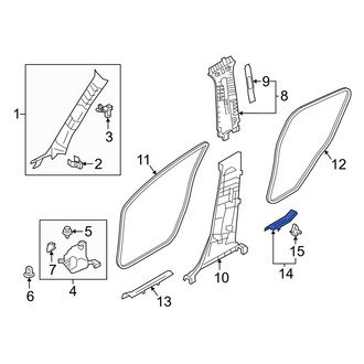 Toyota OE - Rear Left Door Sill Plate