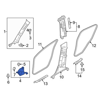 Toyota OE - Left Kick Panel Trim