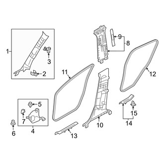 Toyota OE - Pillars, Rocker & Floor - Interior Trim
