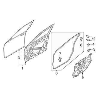 Toyota OE - Front Door - Door & Components