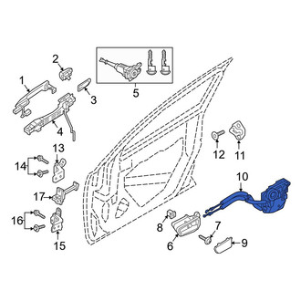 Toyota OE - Front Left Door Latch Assembly
