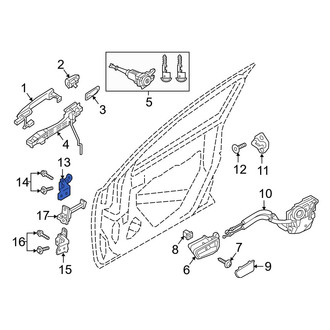 Toyota OE - Front Right Upper Door Hinge
