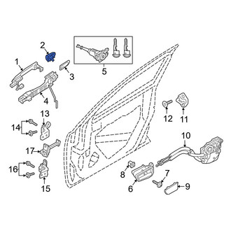 Toyota OE - Rear Left Outer Exterior Door Handle Cover