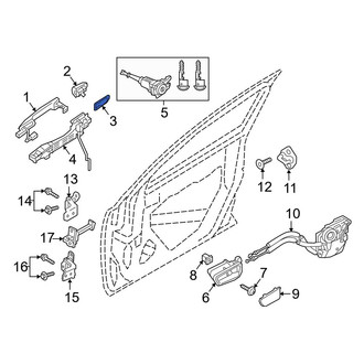 Toyota OE - Left Exterior Door Handle Cover Gasket