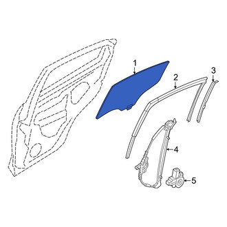 Toyota OE - Front Right Door Glass