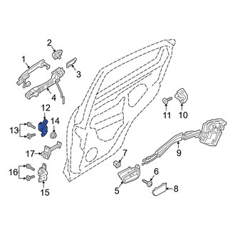 Toyota OE - Rear Right Upper Door Hinge