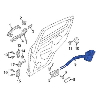 Toyota OE - Rear Left Door Latch Assembly