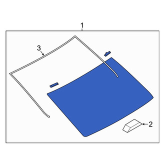 Toyota OE - Rear Back Glass