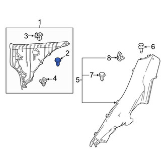 Toyota OE - Door Interior Trim Panel Retainer