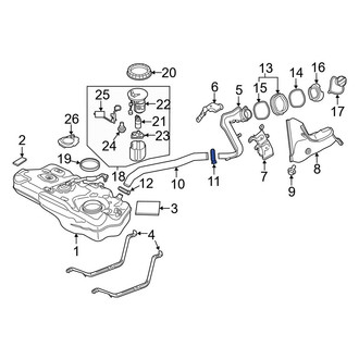 Toyota OE - Upper Fuel Filler Hose Clamp