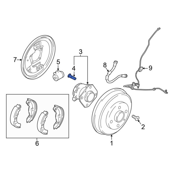 Wheel Lug Stud