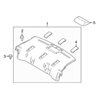 Toyota OE - Rear Body & Floor - Interior Trim (Package Tray)