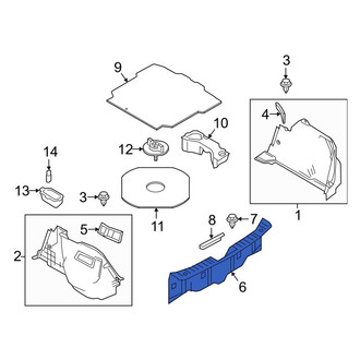Toyota OE - Rear Trunk Trim Scuff Plate