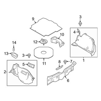 Toyota OE - Rear Body & Floor - Interior Trim (Trunk Compartment)
