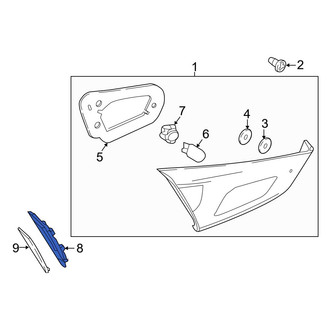 Toyota OE - Left Tail Light Bezel