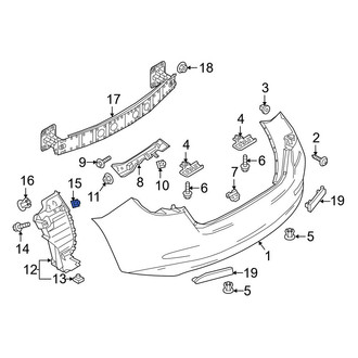 Toyota OE - Bumper Cover Nut