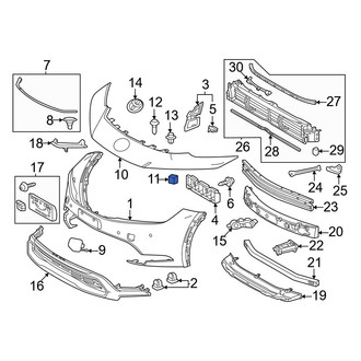 Toyota OE - Bumper Cover Insulator