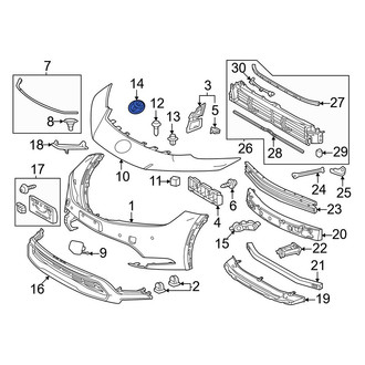 Toyota OE - Front Bumper Cover Emblem