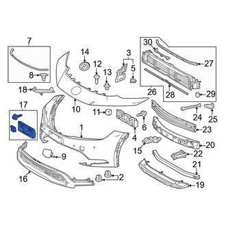 Toyota OE - Front License Plate Bracket