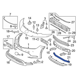 Toyota OE - Front Lower Bumper Impact Bar