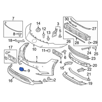 Toyota OE - Front Left Tow Eye Cap