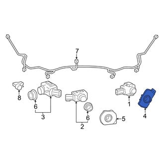 Toyota OE - Front Center Left Parking Aid Sensor Housing