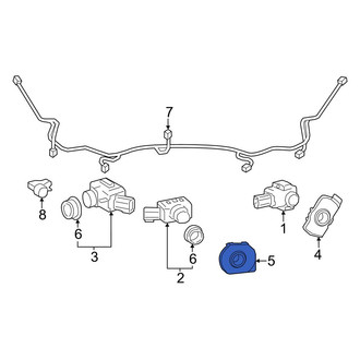 Toyota OE - Front Left Inner Parking Aid Sensor Housing