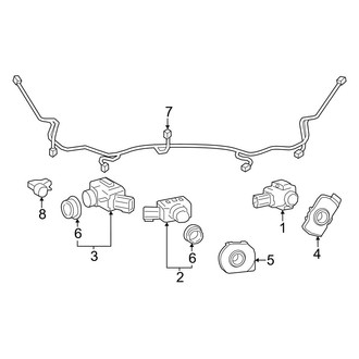 Toyota OE - Front Bumper & Grille - Electrical Components