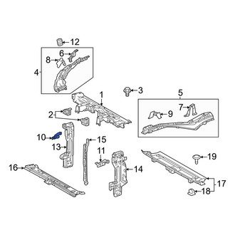 Toyota OE - Right Headlight Bracket