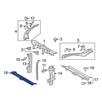 Toyota OE - Front Lower Radiator Support Tie Bar