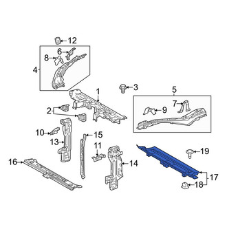 Toyota OE - Front Lower Radiator Support Access Cover