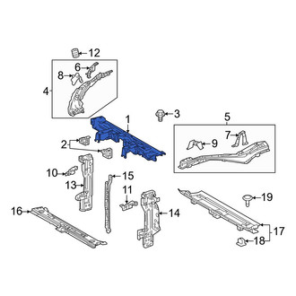 Toyota OE - Front Upper Radiator Support Tie Bar