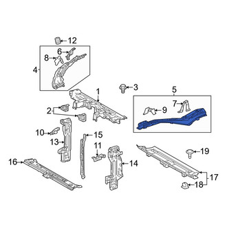 Toyota OE - Left Upper Radiator Support Tie Bar Bracket