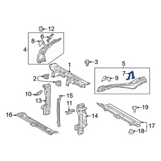 Toyota OE - Left Cowl Bracket