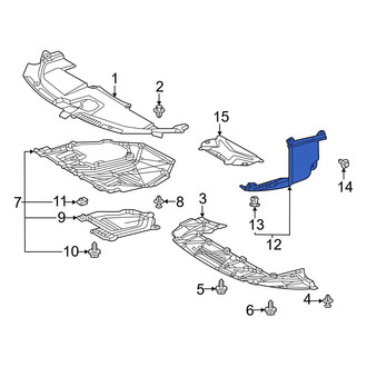 Toyota OE - Front Right Radiator Support Splash Shield