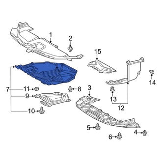 Toyota OE - Front Center Radiator Support Splash Shield