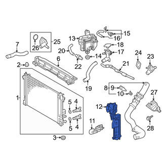 Toyota OE - Front Left Radiator Support Baffle