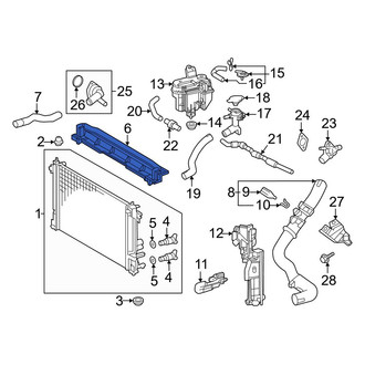 Toyota OE - Front Right Radiator Support Baffle