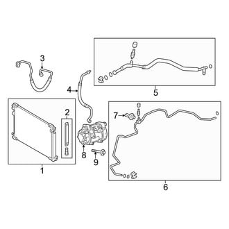 Toyota OE - Air Conditioner & Heater - Condenser, Compressor & Lines (LE / Limited / Nightshade / XLE)