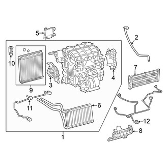 Toyota OE - Air Conditioner & Heater - Evaporator & Heater Components (2.0L)