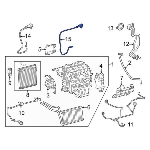 A/C Evaporator Temperature Sensor