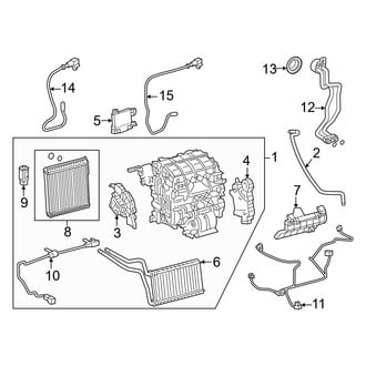 Toyota OE - Air Conditioner & Heater - Evaporator & Heater Components