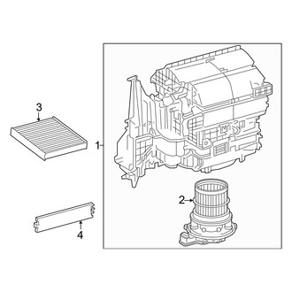 Toyota OE - Air Conditioner & Heater - Blower Motor & Fan