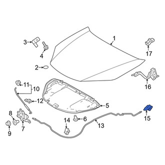 Toyota OE - Front Hood Release Handle
