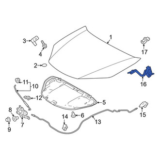 Toyota OE - Front Left Hood Hinge
