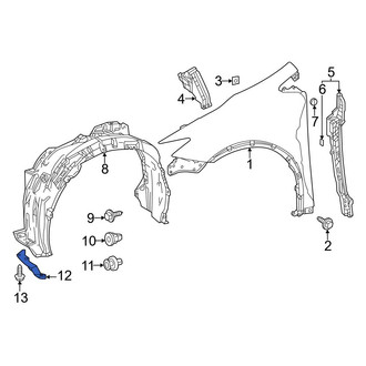 Toyota OE - Front Left Fender Liner Extension